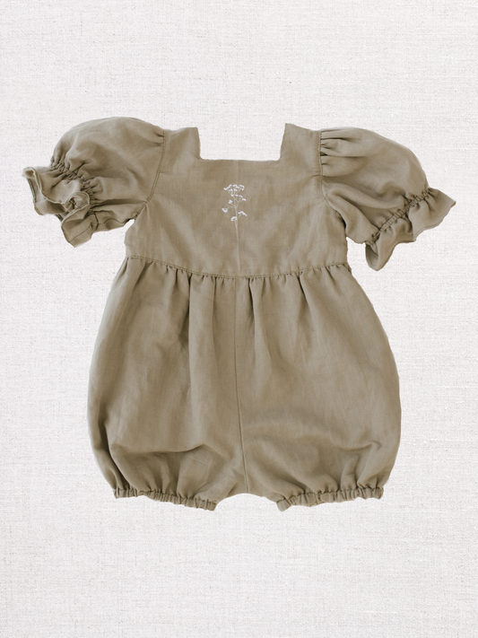 Sage Linen Romper