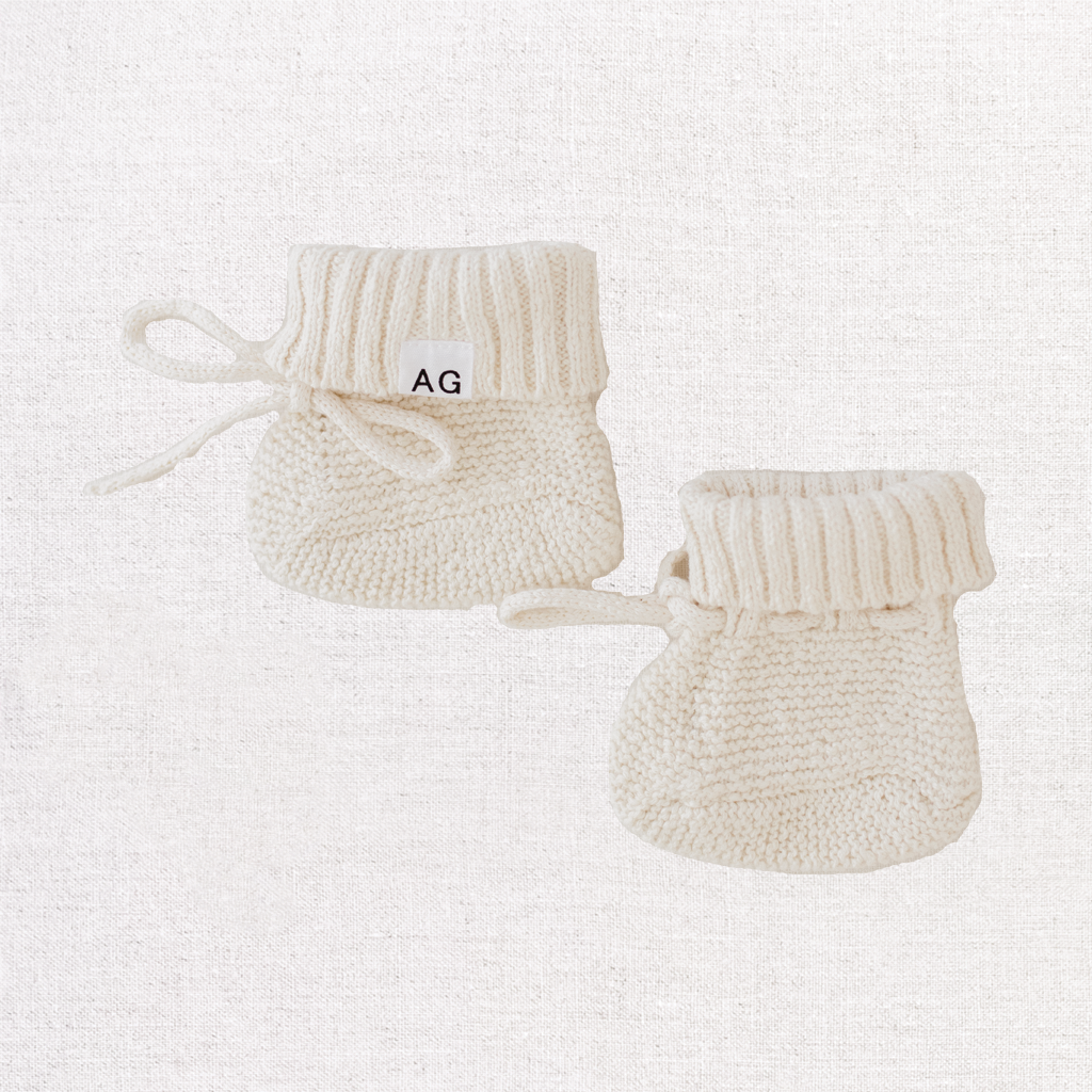 Coconut Knitted Booties